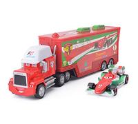 SuoSuo LZWJD Pixar Cars 2 Lightning McQueen The King Chick Hicks F1 Mack Uncle Truck And Small Toys Cars Classic Combination Outfit (Color : 4)