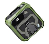 Suoumwa 10000mAh Wearable Fan Mini Waist Fan 5 Speed USB Rechargeable Waist Clip Fan Emergency Mobile Power for Outdoor Green