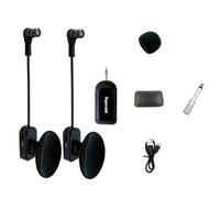 Suoumwa 2.4G Wireless Instrument Microphone Receiver with Removable Suction Cup, Speaker Microphone for Musical Instruments