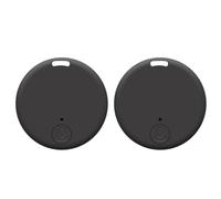 Suoumwa 2 Pack Mini GPS Tracker Bluetooth 5.0 Anti-Lost Device Mobile Bluetooth Wireless Smart Locator Pet Key Wallet Tracker B