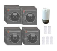 Suoumwa 20 Pcs Light-Proof Vacuum Sealed Bags for 3D Filament with 5 Clips, Filament Storage Bags Kit Including Electric Vacuum Pump