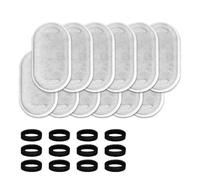 Suoumwa 24PCS Replacement Water Fountain Filters Element for Stainless Steel Water Fountain Activated Carbon Sponges Filters