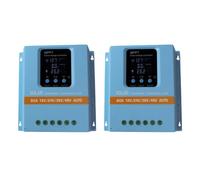 Suoumwa 2PCS MPPT Solar Charger Controller 100A 12V-48V Auto Dual USB Charging for Phone Lead-Acid/Lithium Battery