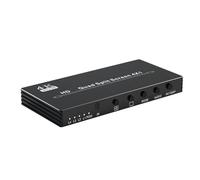 Suoumwa 4K -Compatible Quad Multiviewer 4X1 Swicth Switcher 4X1 Switching Functionality Multiviewer Seamless Switching