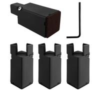 Suoumwa Adjustable Furniture Risers 4Pcs Heavy Duty Screw Clamp Elevators for Chair, Sofa, Table, Bed, Desk