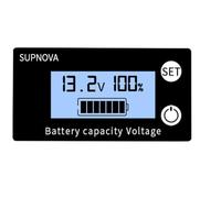 Suoumwa Battery Capacity Indicator DC 8V-100V Voltmeter Voltage Gauge 12V 24V 48V 72V for Car Motorcycle Lead Acid Lithium LiFePO4 A