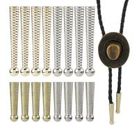 Suoumwa Bolo Tie Tips Bolo Tie End Caps Alloy Cord End forBolo Tie Buckle forDIY Findings