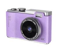 Suoumwa Compact 4K CCD Digital Camera 8X Zoom 180 Degree Flip Screen Designed for Students Selfie Photography Enthusiasts Violet