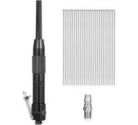 Suoumwa Compact Air Needle Scaler with 40 Pieces 7' Descaling Needles Air Powered Remove Slag Rust Paint and Dirt Quickly