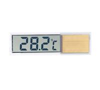 Suoumwa Fish Tank Thermometer Electronic LCD Digital Fish Tank Temperature Measurement Thermometer Fish Tank Accessories Gold
