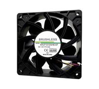 Suoumwa For Antminer Bitmain S7 S9 4-Pin Miner Cooler Fan Connector Brushless Replacement DC12V 5.0A Cooling Low Noise