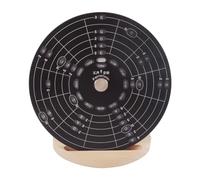 Suoumwa Guitar Chord Wheel Scale Dial Wooden Melody Tool Musical Instruments and Accessories Chord Wheel for Musicians Size S