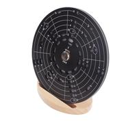 Suoumwa Guitar Chord Wheel Scale Dial Wooden Melody Tool Musical Instruments and Accessories Chord Wheel for Musicians Size L