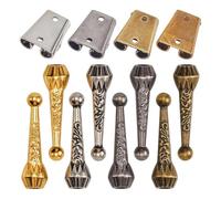 Suoumwa Iron Bolo Tie Tips Replacement End Caps Kit Bolo Tie Findings Kit Tie Buckle Accessories forBolo Tie Making