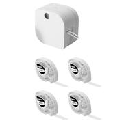 Suoumwa P12pro Label Maker Machine Bluetooth Label Printer Support Multiple Material Labels,with 4 Pack White Label Tape Easy to Use