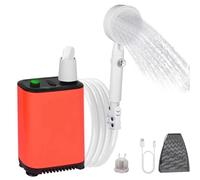 Suoumwa Rechargeable Portable Electric Shower Pump Outdoor Camp Shower with Digital Display IPX7 Waterproof for Pet Cleaning