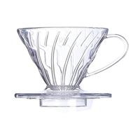 Suoumwa Spiral V-Shaped 60 Coffee Funnel Filters- Plastic Dripper Hand Drip Filter Cup for Coffee Pouring(01/02) V02