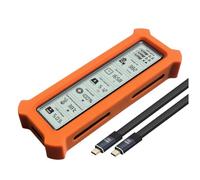 Suoumwa USB 3.2 Gen 2 20Gbps M. 2 NVMe SSD Enclosure with Display Screen for NGFF PCI-E SSD Case Disk Box A