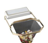 Suoumwa Veneer Sink Filter, Folding Corner Sink Filter, with Disposable Mesh Bag, Efficient Kitchen Waste Collector White