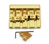 Suoumwa Vintage 4 String Fixed Bridge String Spacing 19MM Bottom Through 82.3x63.5MM Gold