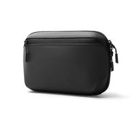 Suoumwa Waterproof Tech Pouch Multi-Layer Organizer Case Portable Gadget Bag for Travel Data Cable and USB Charger Storage Black