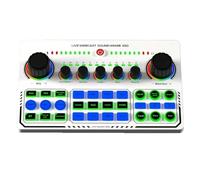 Suoumwa X50 Live Sound Card Audio Mixer Recording Desktop Singing BT OTG Digital Lossless Transmission for Podcasting Gaming B