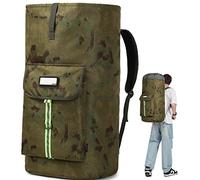 SUOVOCK laundry bag backpack, extra-large heavy duty laundry bags, laundry backpack for college students, with drawstring closure, Ruins Camouflage Laundry Bag Backpack, XL