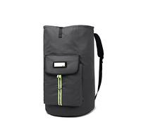 SUOVOCK laundry bag backpack, extra-large heavy duty laundry bags, laundry backpack for college students, with drawstring closure, camping, travel (charcoal grey laundry bag with straps)