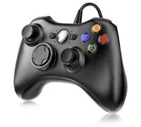 Suoxiom Wired Controller for Xbox 360 PC, USB Gaming Gamepad with Ergonomic Design, Plug & Play Dual Vibration Controller Compatible with Xbox 360 & Windows 10/8/7/XP