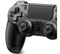 Suoxiom Wireless Controller for P4, Game Controller for P4/Slim/Pro/PC, Bluetooth Gamepad Joystick with Vibration Touch Panel, Upgraded Six-Axis Sensor, 3.5mm Audio Jack