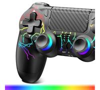 Suoxiom Wireless Controller for P4, Game Controller for PC/P4/Pro/Slim/, Bluetooth Gamepad Joystick with Vibration Touch Panel, Upgraded Six-Axis Sensor, 3.5mm Audio Jack