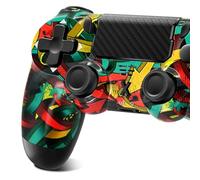 Suoxiom Wireless Controller for PS-4, Game Controller for PS-4/Pro/Slim/PC, Bluetooth Gamepad Joystick with Dual Vibration Touch Panel,Upgraded Six-Axis Sensor, 3.5mm Audio Jack (camouflage)