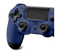 Suoxiom Wireless Controller for PS4, Game Controller for P4/Slim/Pro/PC, Bluetooth Gamepad Joystick with Vibration Touch Panel, Upgraded Six-Axis Sensor, 3.5mm Audio Jack(Midnight Blue)