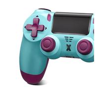 Suoxiom Wireless Controller für P4,Game Controller Kompatibel mit P4/Slim/Pro,Bluetooth Gamepad Joystick mit Touch Panel,6-Achsen Gyro Sensor, 3.5mm Audio Jack (BLUE)