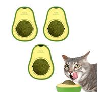 SUOXU 3 Pcs Catnip Ball Cat Toy Cat Treat,Cat Teeth Grinding Chew teeth cleaning roller exerciser indoor Interactive Cat toys Kitten