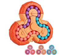 SUOXU Magic Bean Rotating Cube - Creative Finger jigsaw Puzzle Toy,Handheld Spinner Educational Decompression Toy Ball Game,Gift for Kids age 3 Above Easter Christmas Birthday New Year