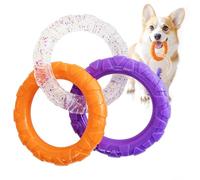 SUOXU Rubber Dog Toy - Dog Chew Toys for Teeth Cleaning, Pulling ring Interactive Dog Toy for Small Medium Large