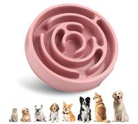 SUOXU Slow Feeder Dog Bowl Non Slip Slow Eating Interactive Fun Puzzle Pet Bowl Feeding Bowls,Bloat Stop Dog Food Bowl for Small Medium Size Dogs Cats