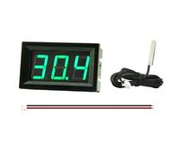 SUOYATE Mini Direct Current 4-30V Single Display Digital Thermometer with Metal Probe Temperature Sensor Tester for Refrigerator indoor digital thermometer for home