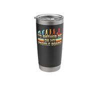 SUP Evolution I'd Rather Be On My Paddleboard Girl Retro Stainless Steel Insulated Tumbler