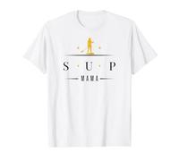 SUP Paddle Paddleboarding SUP-Mama Stand-up Paddleboard Value Graphic T-Shirt, Men, White, L