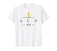 SUP Paddle Paddleboarding SUP-MOM Stand-up Paddleboard Value Graphic T-Shirt, Men, White, M