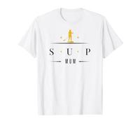 SUP Paddle Paddleboarding SUP-Mum Stand-up Paddleboard Value Graphic T-Shirt, Men, White, S