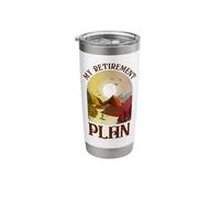 SUP Paddleboard My Retirement Plan Girl Sunset Stainless Steel Insulated Tumbler