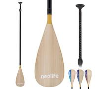 SUP Paddleboard Paddle with Fiberglass Shaft and Enhanced PP Blade, Adjustable Stand Up Paddle Board Paddle, 66-82" (170-210 cm), Wooden Pattern