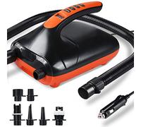 SUP Pump, Chefic 110W/ 12V SUP Electric Air Pump 20 PSI High Pressure, 2-in-1 Inflate & Deflate Sup Inflator Dual Stage, Air Pump Electric with LCD, Auto-off Function for Inflatable Boat, Paddle Board