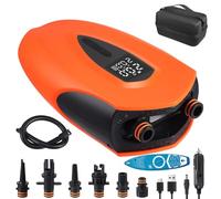 SUP Rechargeable Air Pump Electric Paddle Board Pump,20PSI High Pressure Intelligent Dual Stage Inflation,Deflation Function & Auto-Off,Portable Power Bank Electric Pump for SUPs, Kayaks, Wind Wings