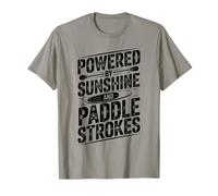 SUP Stand Up Paddle Powered By Sunshine and Paddle Strokes T-Shirt