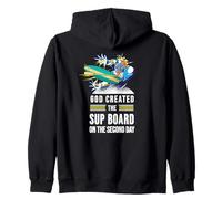 SUP Surfing Stand Up Paddle God paddling supboard SUP Zip Hoodie