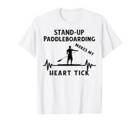 SUP Surfing Stand-Up Paddle Paddleboarding Surf SUP-Board Value Graphic T-Shirt, Men, White, XL
